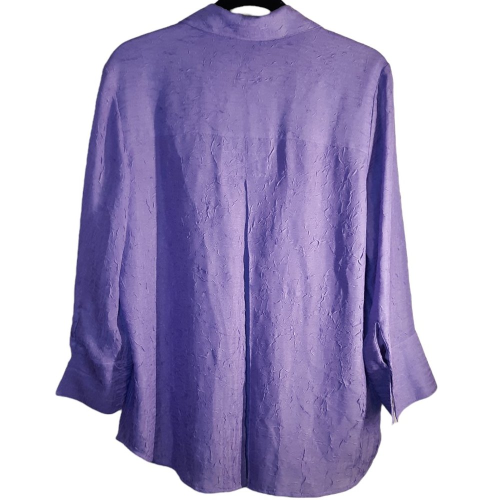 Crepe Textured Button Down Top - image 7